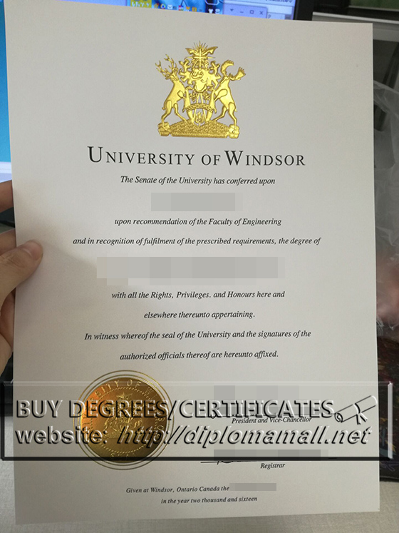 buy Canada University of Windsor diploma, make fake degrees
