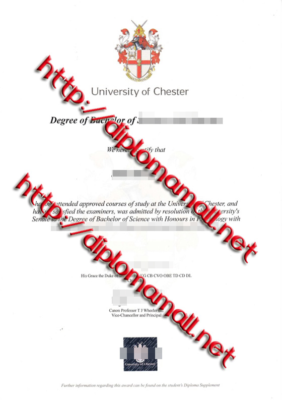 University of Chester degree