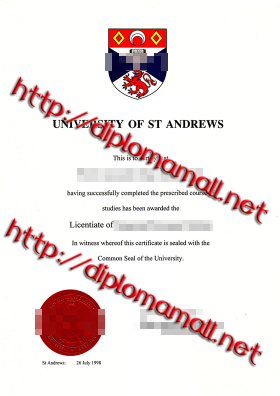 University of St Andrews degree