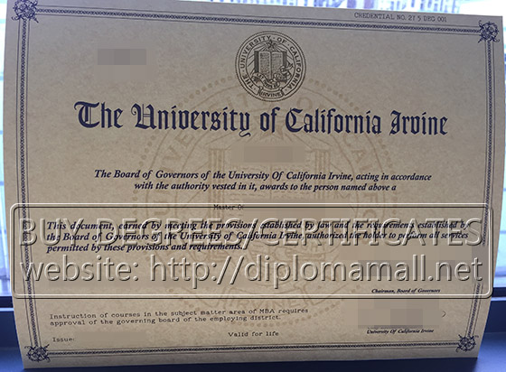 University of California, Irvine (UCI）degree