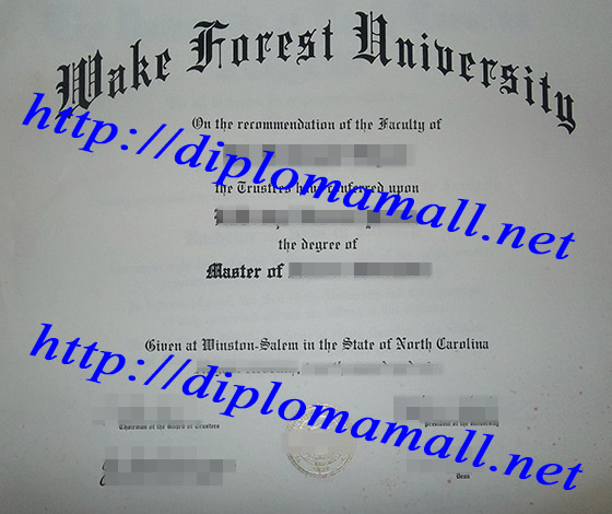 Wake Forest University master degree