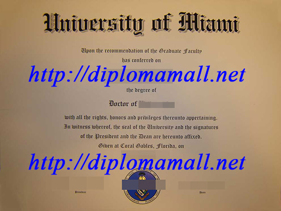 phd degree from the University of Miami