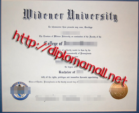 Widener University degree