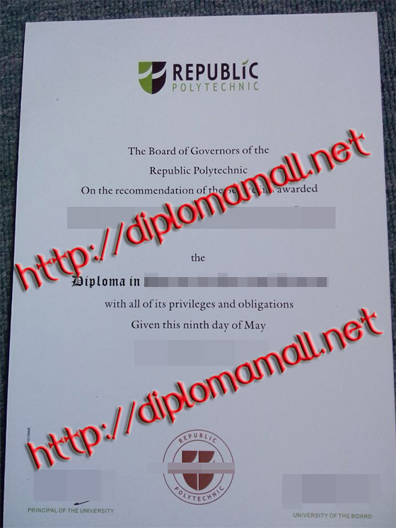 Republic Polytechnic(RP)diploma