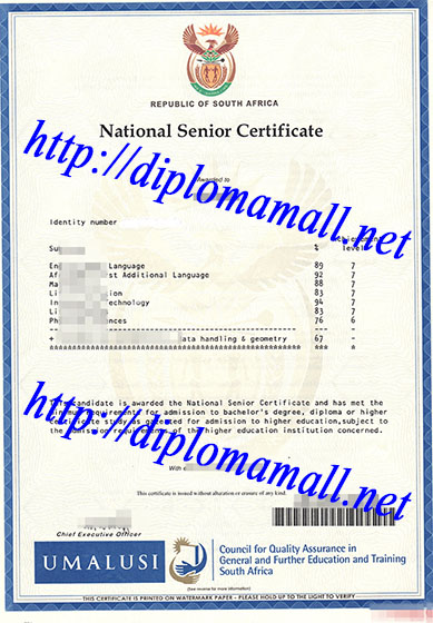 National Senior Certificate(NSC) in South Africa