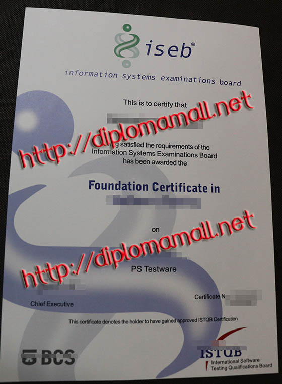ISEB certificate