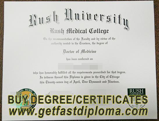 Buy Rush University degree certificate 