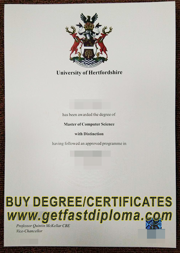 purchase University of Hertfordshire fake diploma