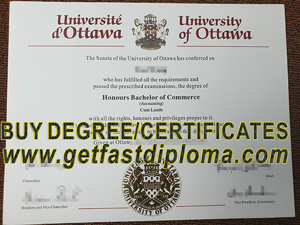 university of Ottawa diploma sample