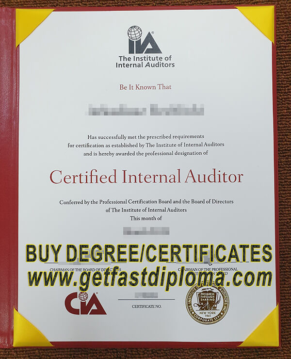 IIA certificate