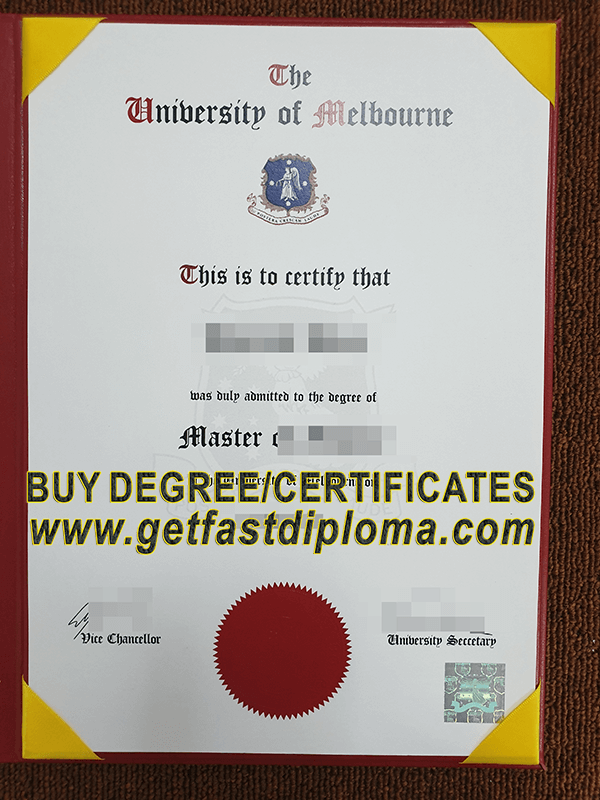 The University of Melbourne degree sample