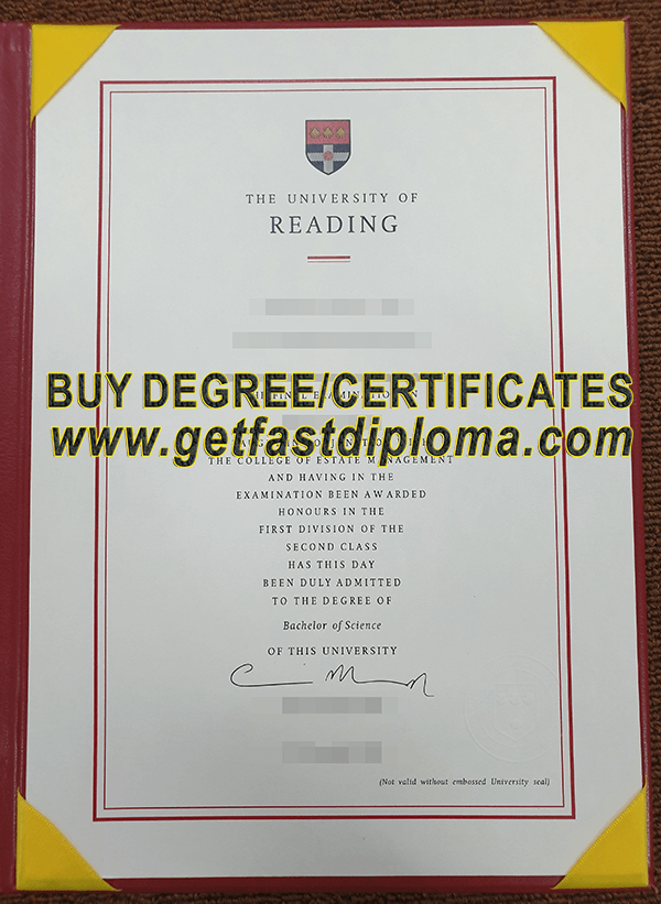 University of Reading diploma SAMPLE