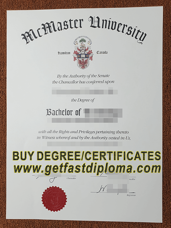 McMaster University degree
