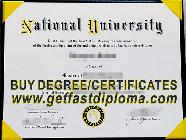 National University diploma