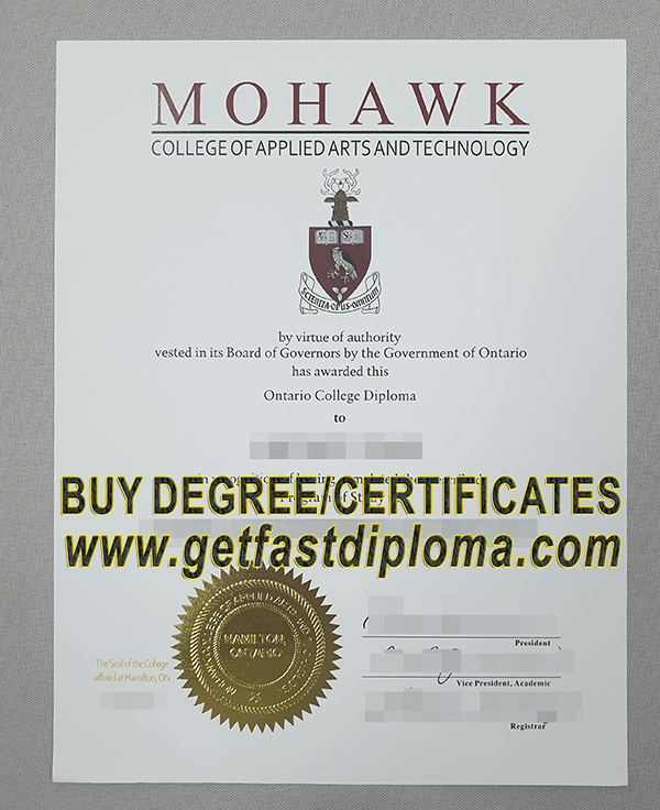  get Fake Mohawk College degree