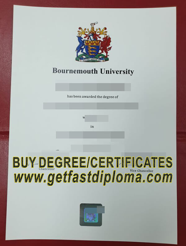  Bournemouth University Degree   free sample from getfastdiploma.com