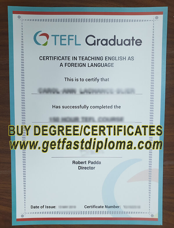  TEFL certificate 
