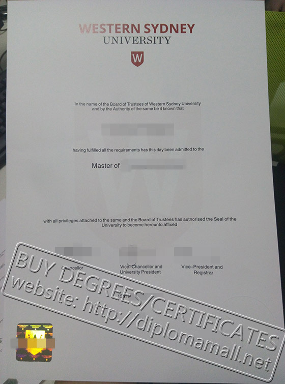 newest diploma from Western Sydney University
