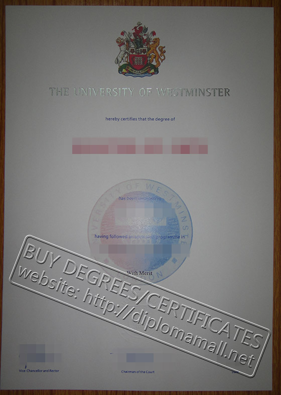  University of Westminster degree