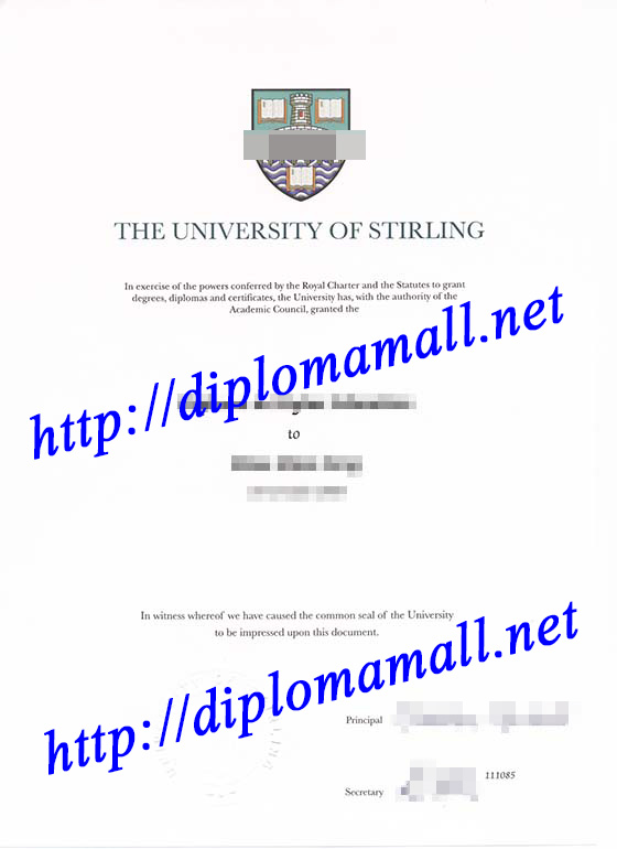 The University of Stirling degree