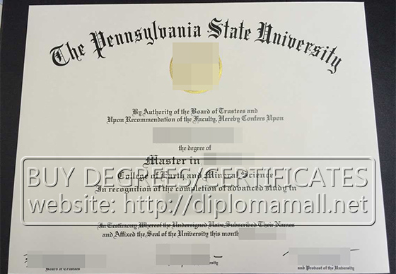 Pennsylvania State University degree