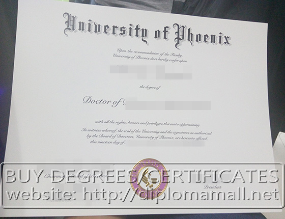 University of Phoenix degree