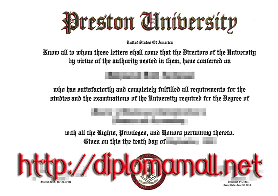 Prestom University diploma buy fake degree
