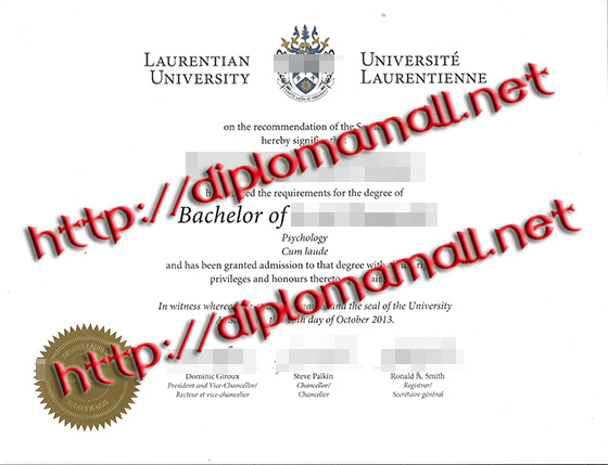 Laurentian University diploma