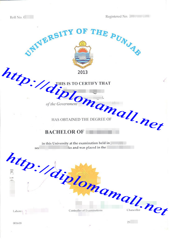 The University of the Punjab degree
