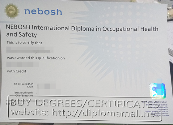 Nebosh Certificate